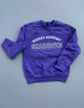Load image into Gallery viewer, Youth Crewneck Sweatshirt College Style Logo
