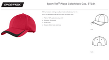 Load image into Gallery viewer, Sport-Tek Pique Colorblock Hat
