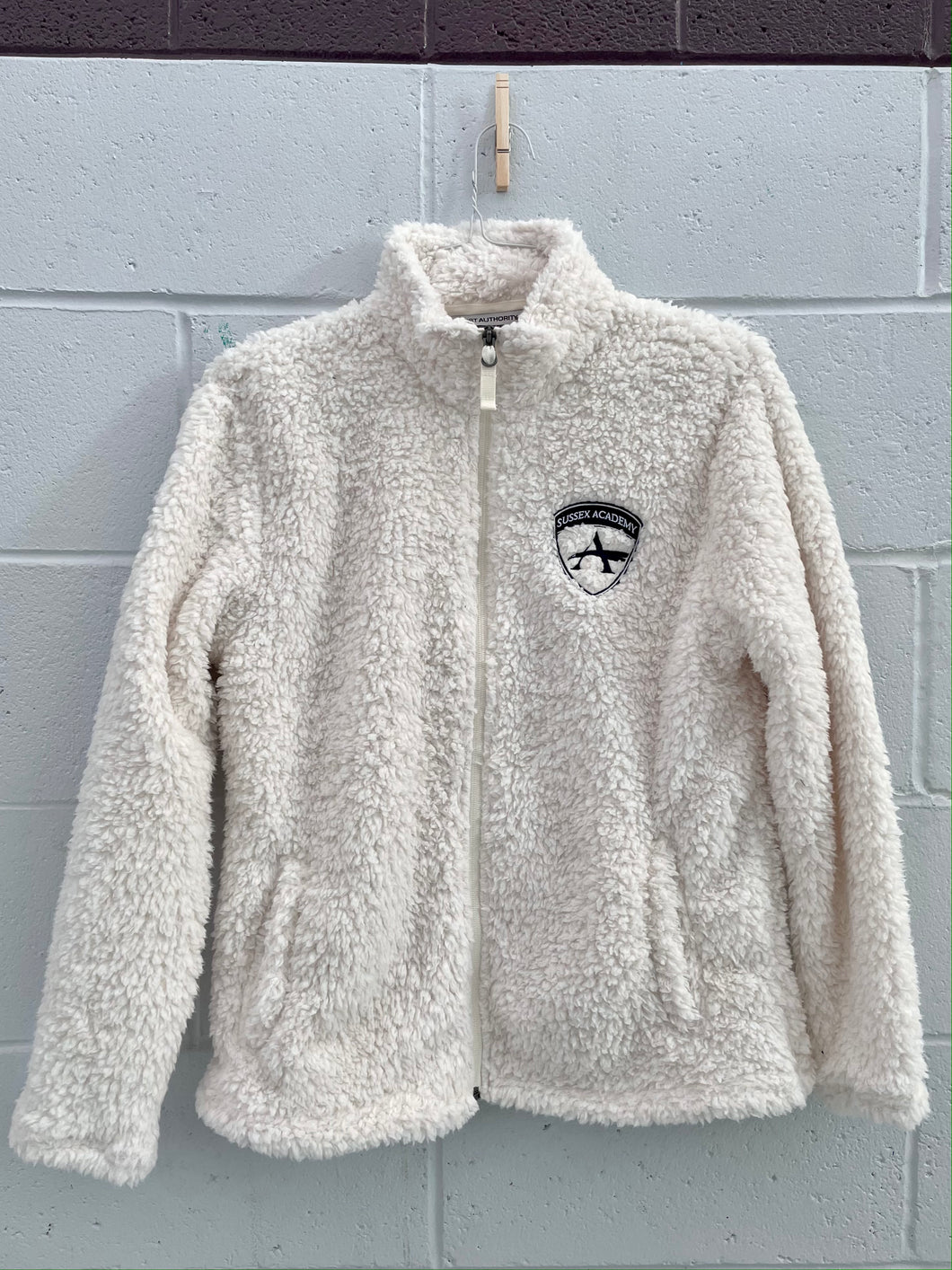 Ladies Cozy Fleece Jacket in Marshmallow